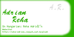 adrian reha business card